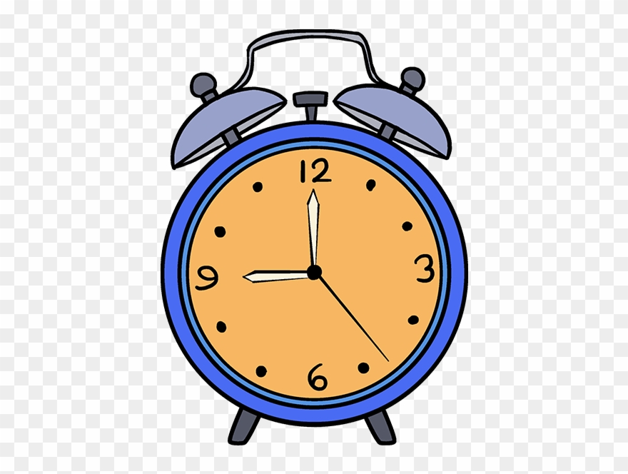 How To Draw Alarm Clock - Draw A Alarm Clock Step Clipart