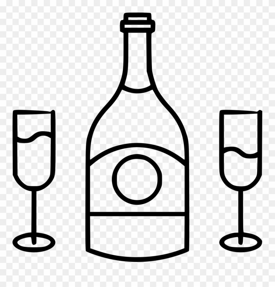 Champagne Comments - Icon Clipart