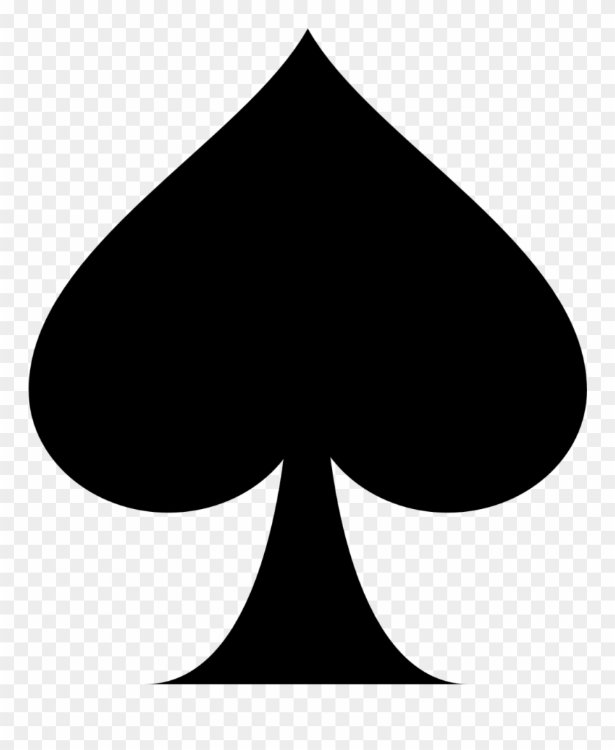 Playing Card Ace Of Spades Suit Clip Art - Ace Of Spades Clipart - Png Download