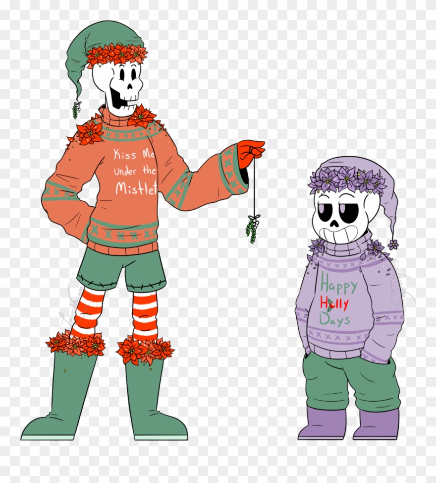 It's Christmas Time @underfellfangame I Finally Finished - Christmas Day Clipart