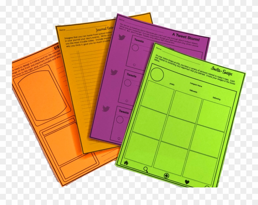 Exit Ticket And Assignment Ideas Full Page - Wallet Clipart