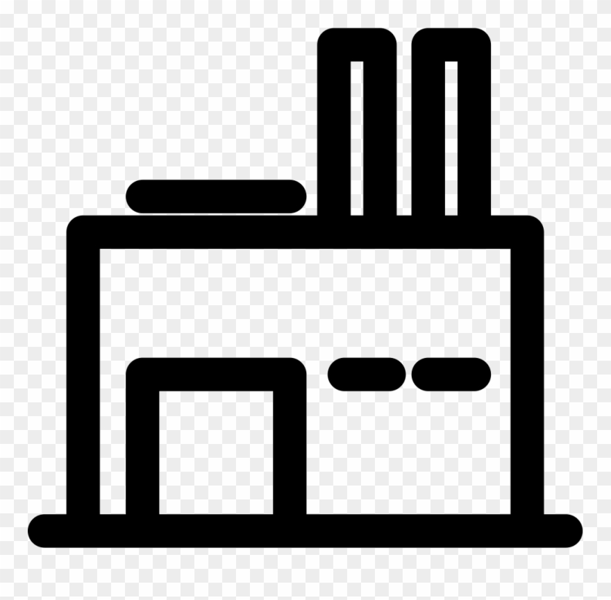 Industrial Factory Comments - Planta De Produccion Icono Clipart