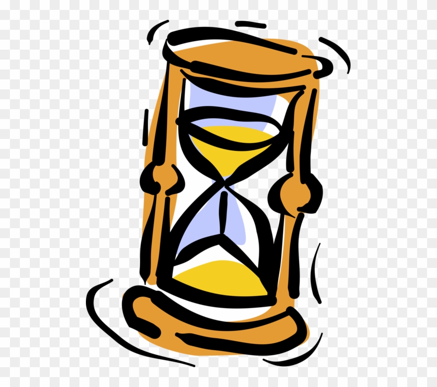 Vector Illustration Of Hourglass Or Sandglass, Sand - Eieruhr Clipart - Png Download
