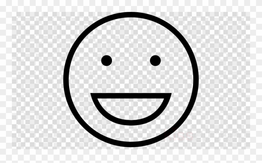 Happy Emoji Outline Clipart Emoticon Smiley Clip Art - Emoticon - Png Download