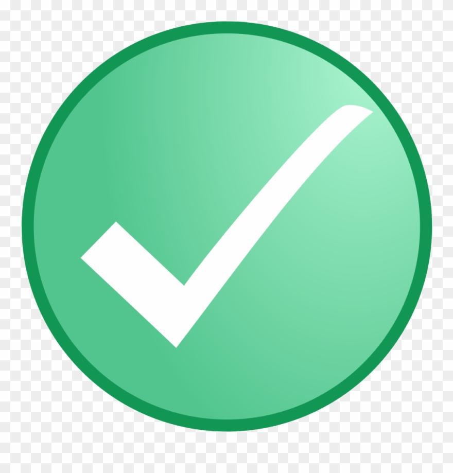 White Check Png Png Royalty Free Stock - Light Green Circle Clipart