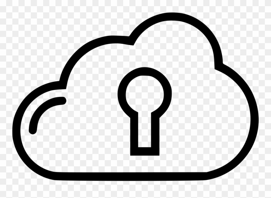 Cloud Key Lock Comments - Icon Cloud Key Clipart