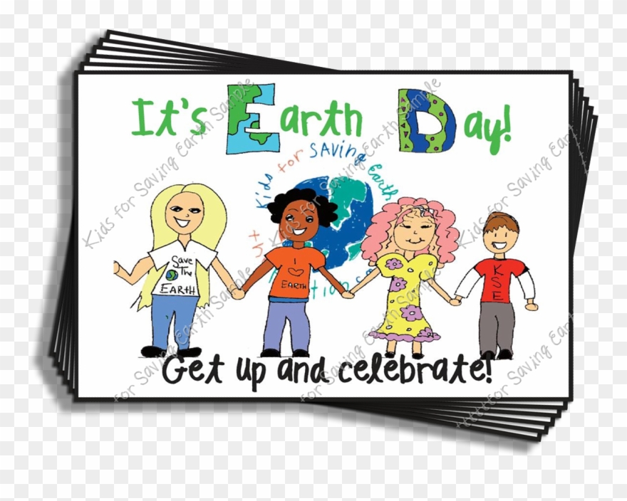 Earth Day Post Cards - Cartoon Clipart