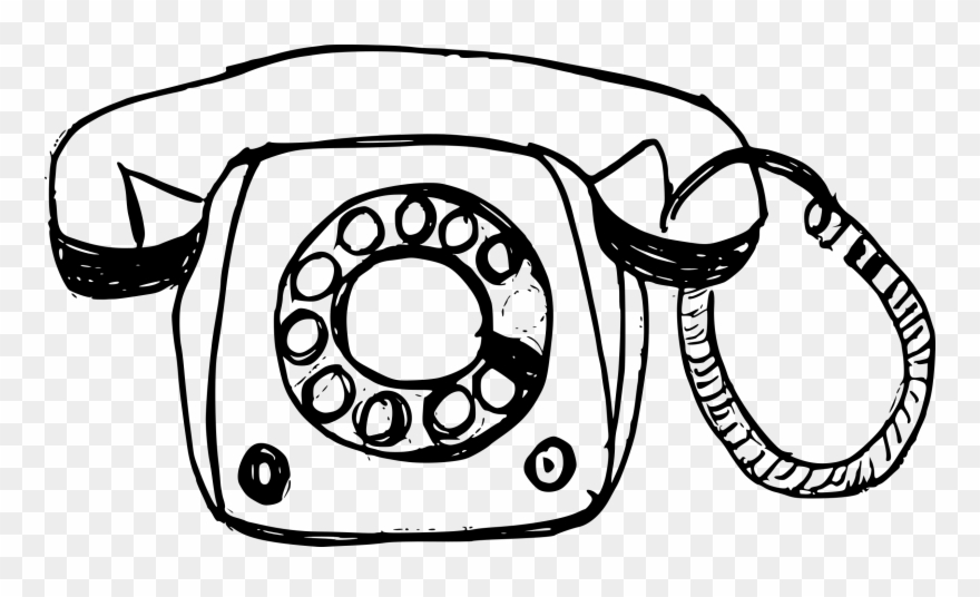 Free Download - Telephone Drawing Png Clipart