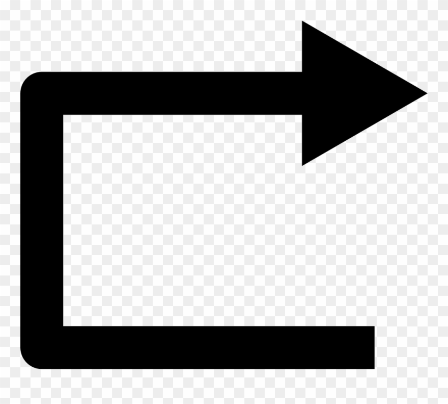 Right Straight Arrow Angle Symbol Comments - Straight Right Arrow Png Clipart
