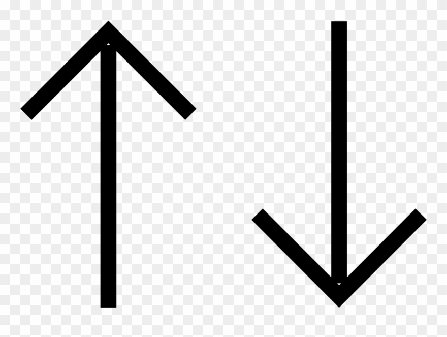 Up And Down Straight Arrows Comments - Straight Arrows Png Clipart
