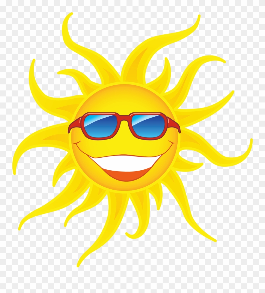 Sun With Sunglasses Png Clipart