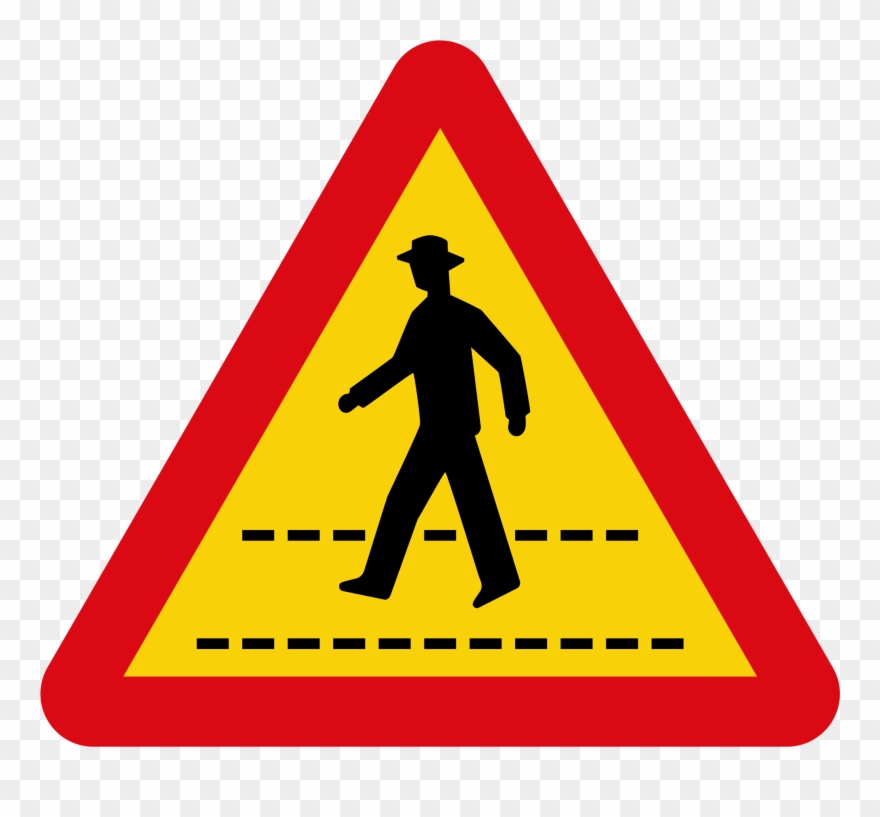 Open - Bien Bao Duong Nguoi Di Bo Sang Ngang Clipart