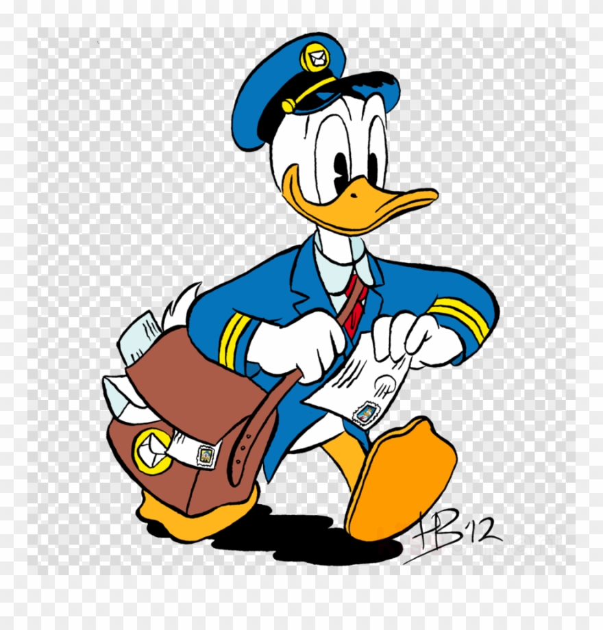 Postman Duck Clipart Donald Duck Mail Carrier - Donald Duck Postman - Png Download