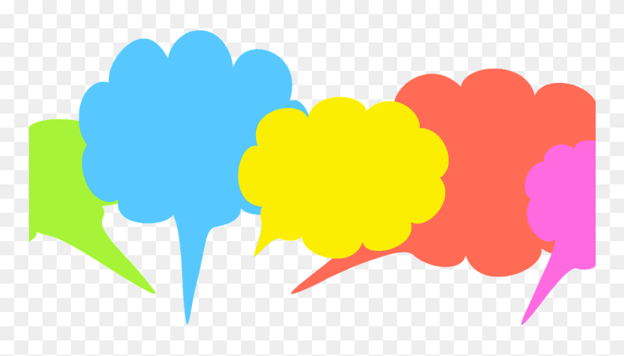 Word Balloons - Png Of Group Thinking Clipart