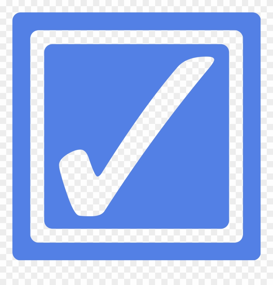 File - Blue Checkbox-checked - Svg - Blue Checkbox Png Clipart