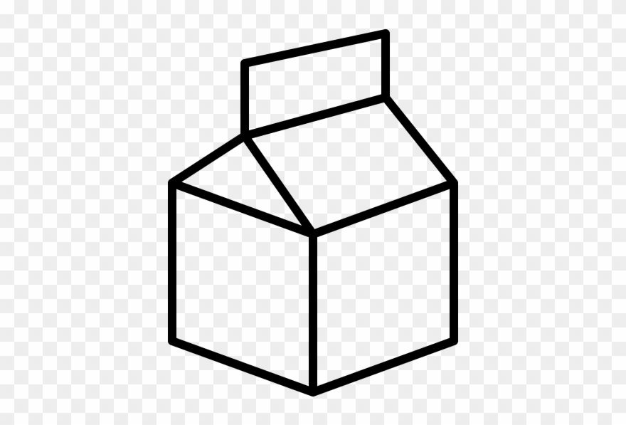 Milk Rubber Stamp - Box Icon Vector Free Clipart