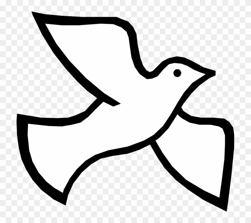 Spirit Vector Image Illustration Of Christian Bird - Symbol Of Holy Spirit Clipart