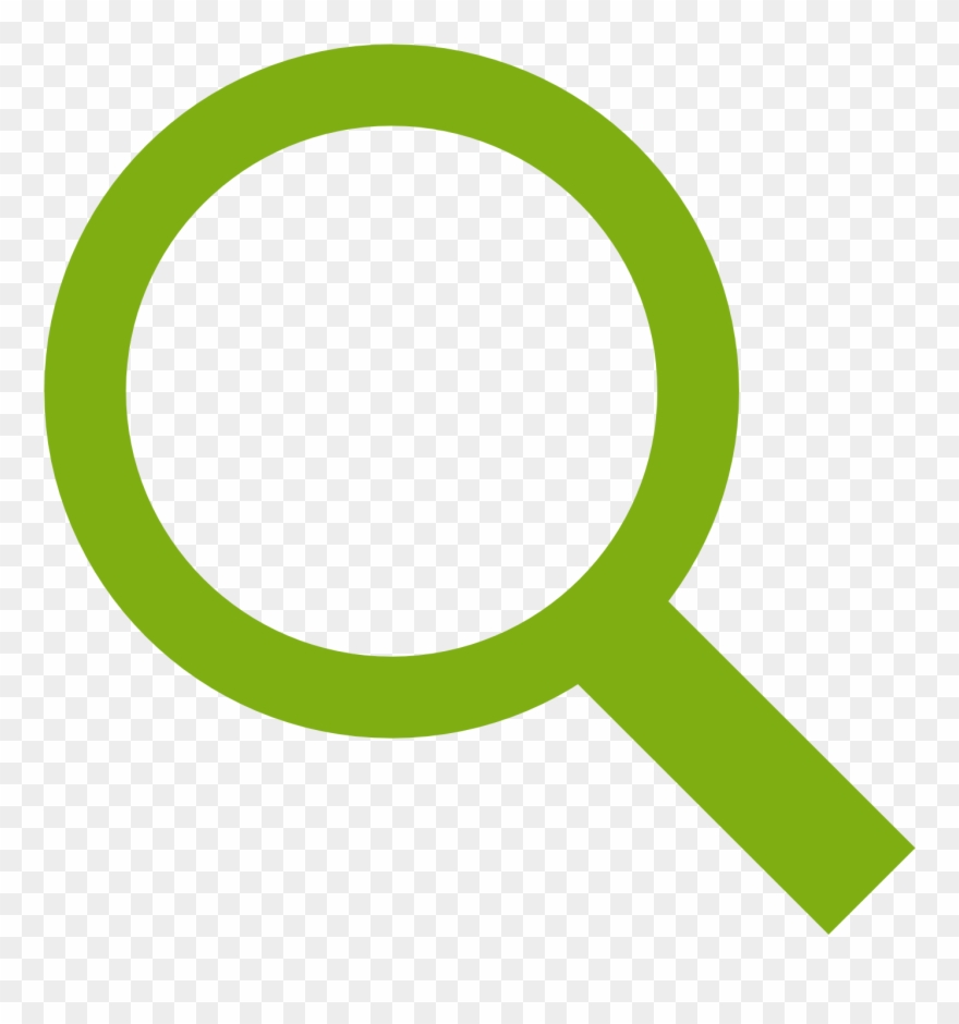 Search Button - Magnifying Glass Clipart