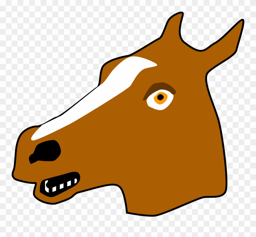 Horse,mask,horse Mask,free Vector Graphics,free Pictures, - หน้ากาก ม้า Clipart