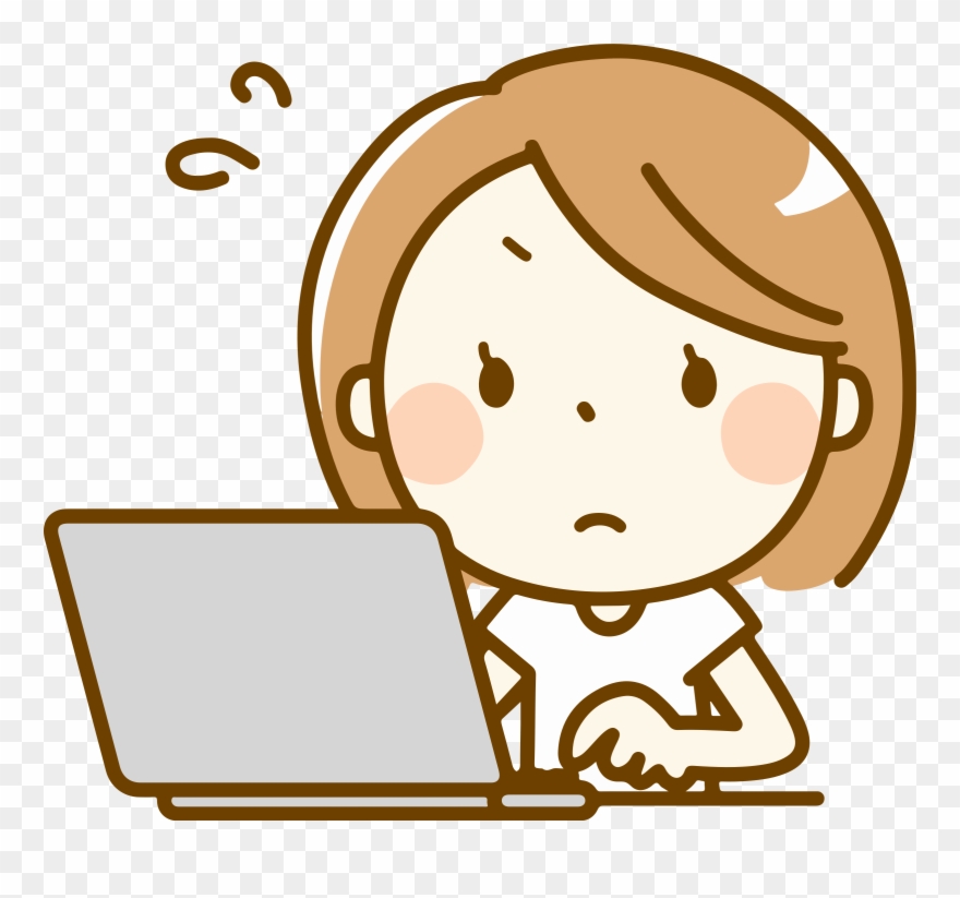 Big Image - パソコン イラスト 事務 Clipart