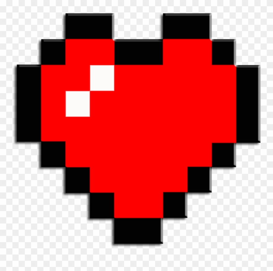 Mc Minecraft Mine Craft Steve Skin Alex Bw Bedwars - Zelda Heart Png Clipart