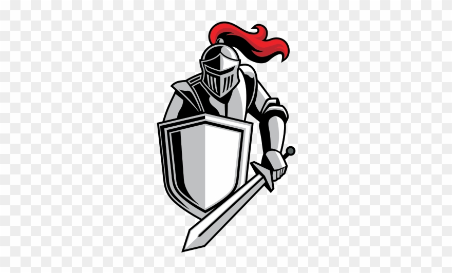 Printed Vinyl Middle Age Knight Warrior - Knight Warrior Shield Drawing Clipart