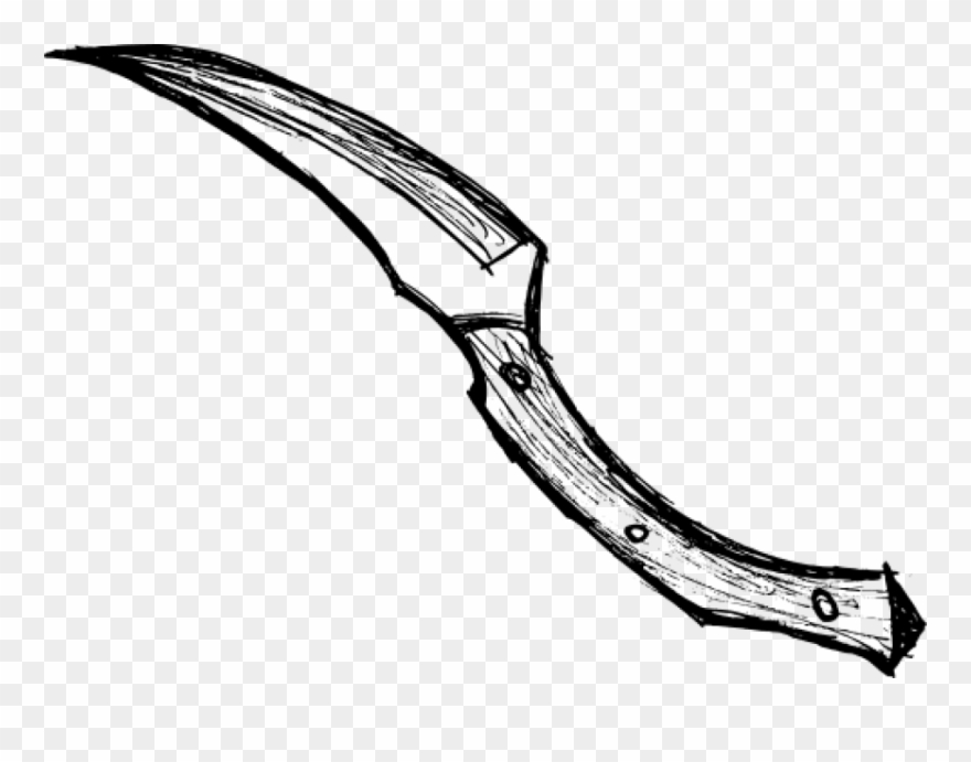 Free Png Knife Drawing Png Images Transparent - Portable Network Graphics Clipart