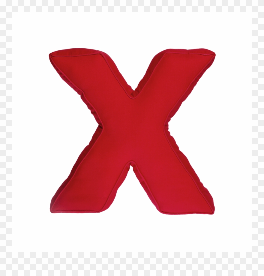 Red Letter X - Flag Clipart