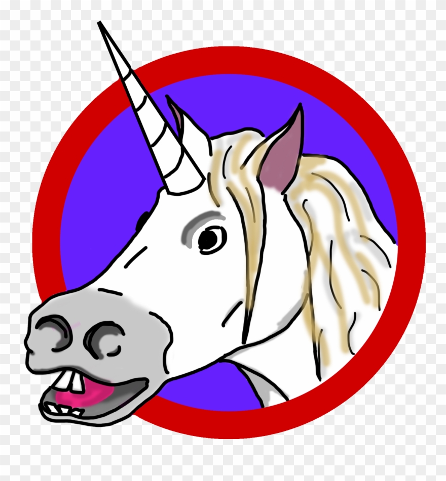 Unicorn Head Clip Art - Clip Art - Png Download