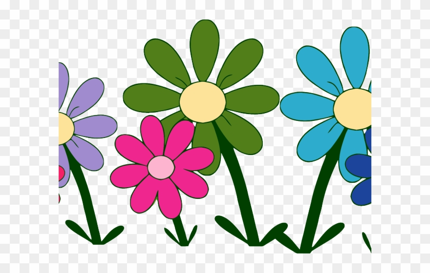 Cute Flower Clipart - Pink And Purple Flowers Clipart - Png Download