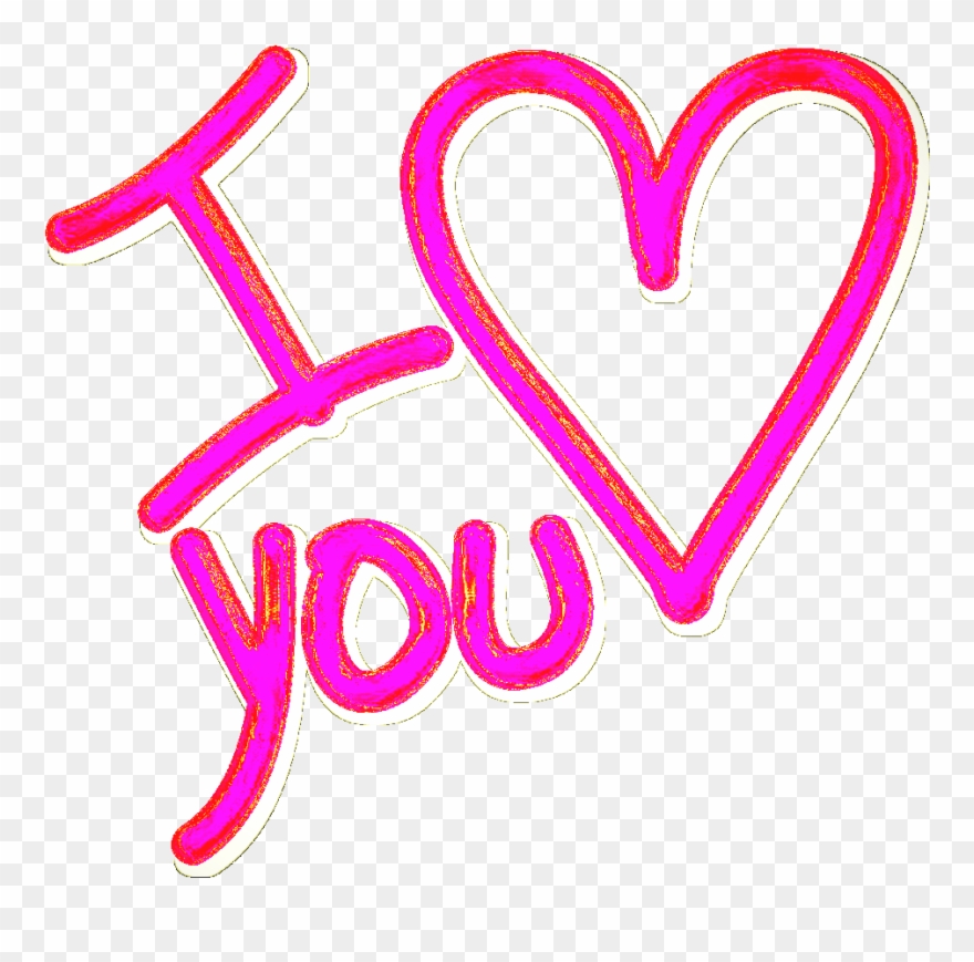 Love Freetoedit Loveyou Iloveyou Word Wordart Pink - Infinito Punto De Cruz Clipart