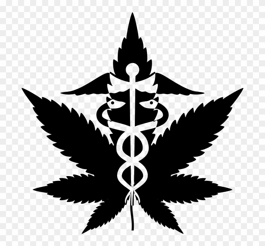 Medium Image - Weed Black And White Clipart