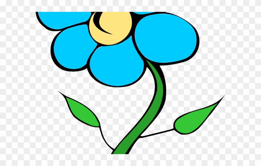 Sunflower Cartoon Cliparts - Single Flower Clipart - Png Download