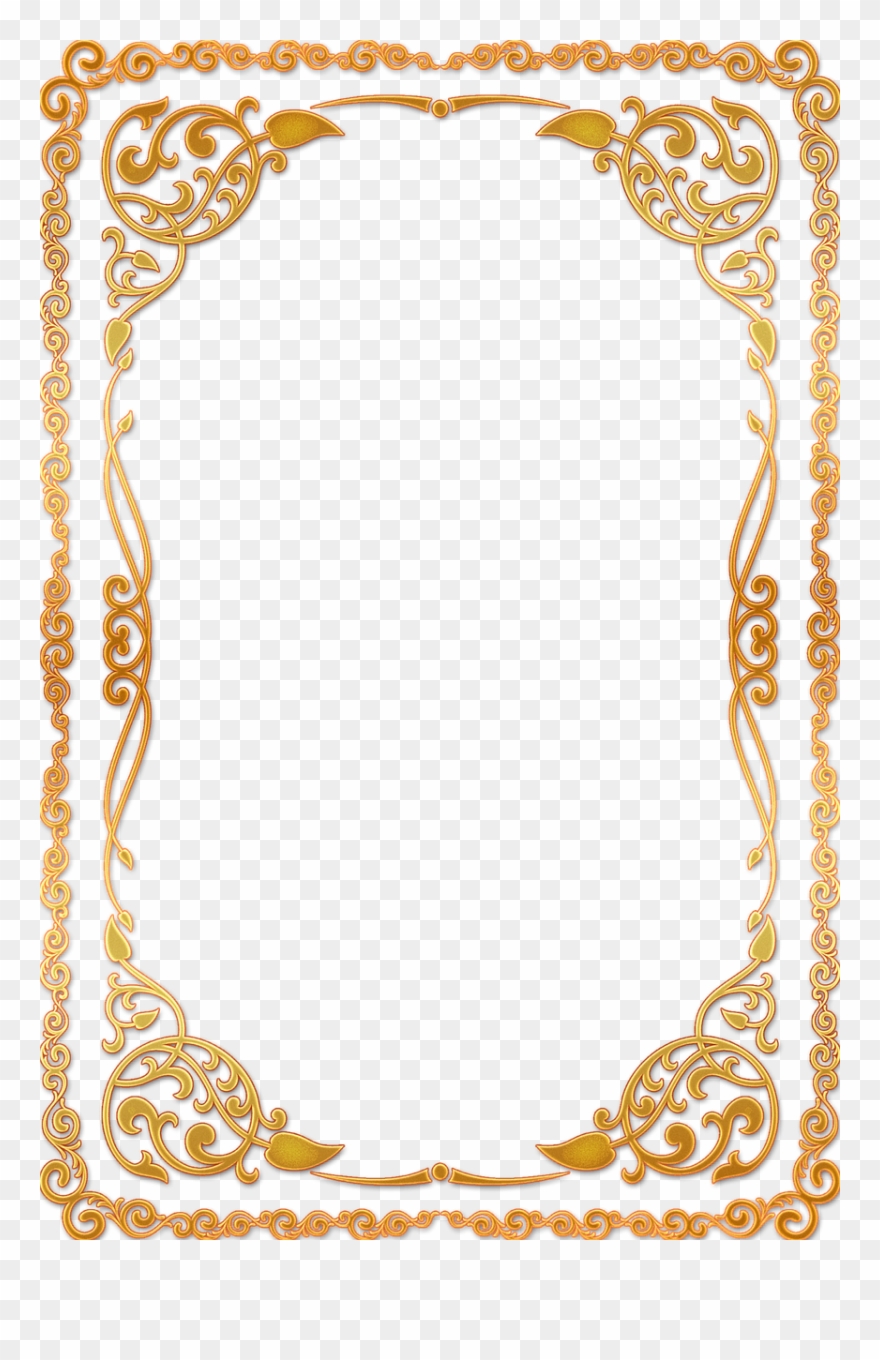 Frame Ornate Gold Vintage Png Image - Bordes Nauticos Clipart