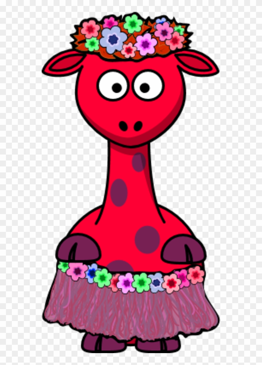 Giraffe Flowers Hula Dress - Calvendo Pinguine Im Siebten Himmel! Clipart