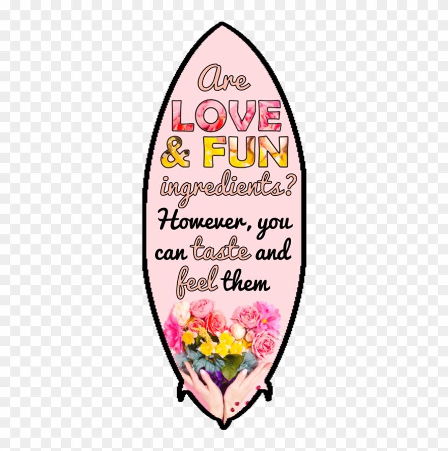 Surfboard "tase And Feel Our Love - Love Clipart