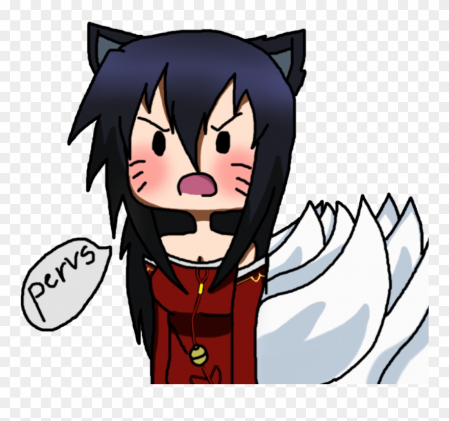 Ahri Chibi Chibigirl Cute Cutegirl Leagueoflegends - Ahri Chibi Angry Clipart
