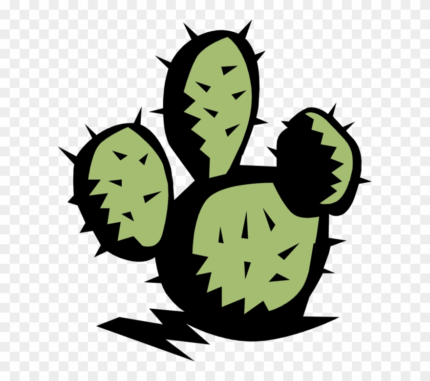 Vector Illustration Of Desert Vegetation Succulent - Cactus Clip Art - Png Download