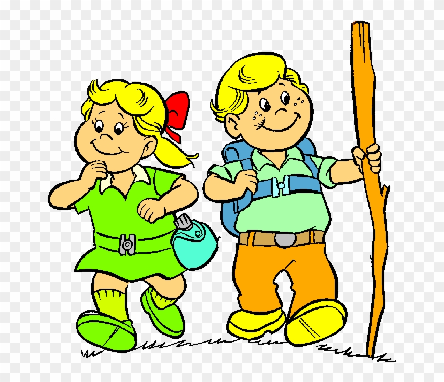 People Hiking Clip Art - Rajd Dzieci - Png Download