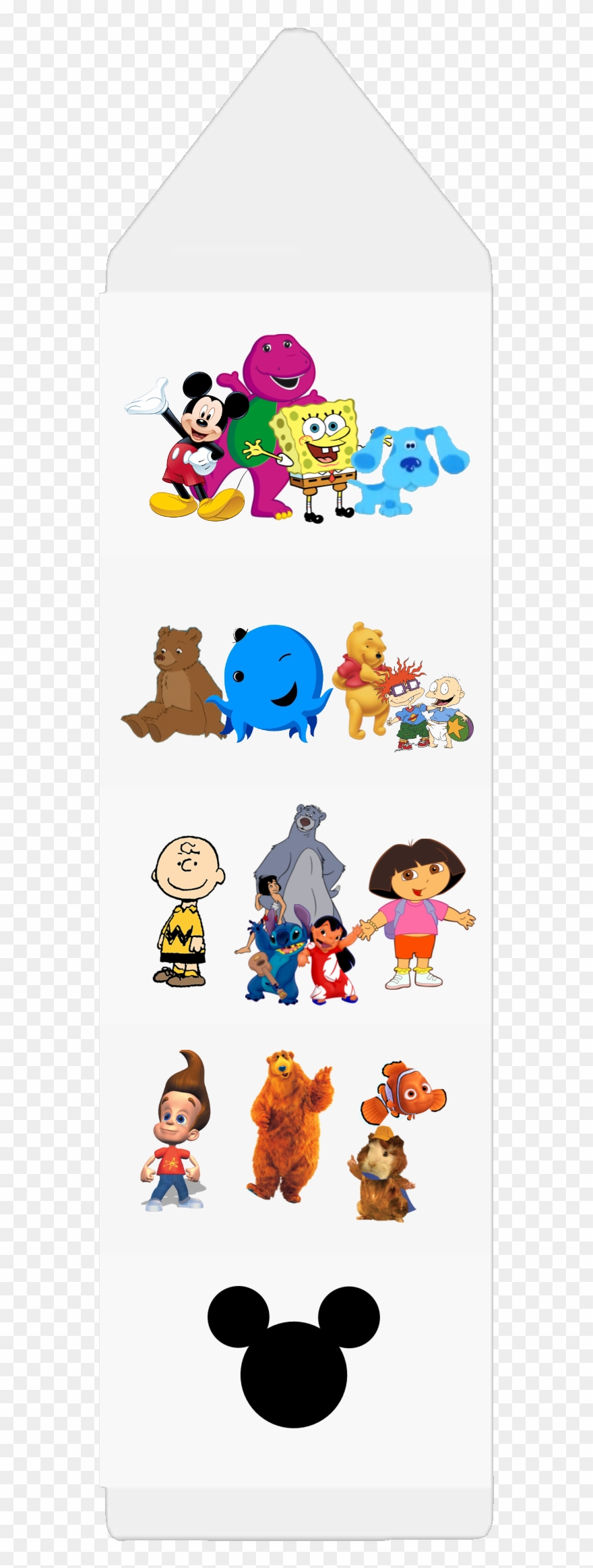 White Crayon - 9 Lilo And Stitch Stickers, Birthday Party Favors Clipart