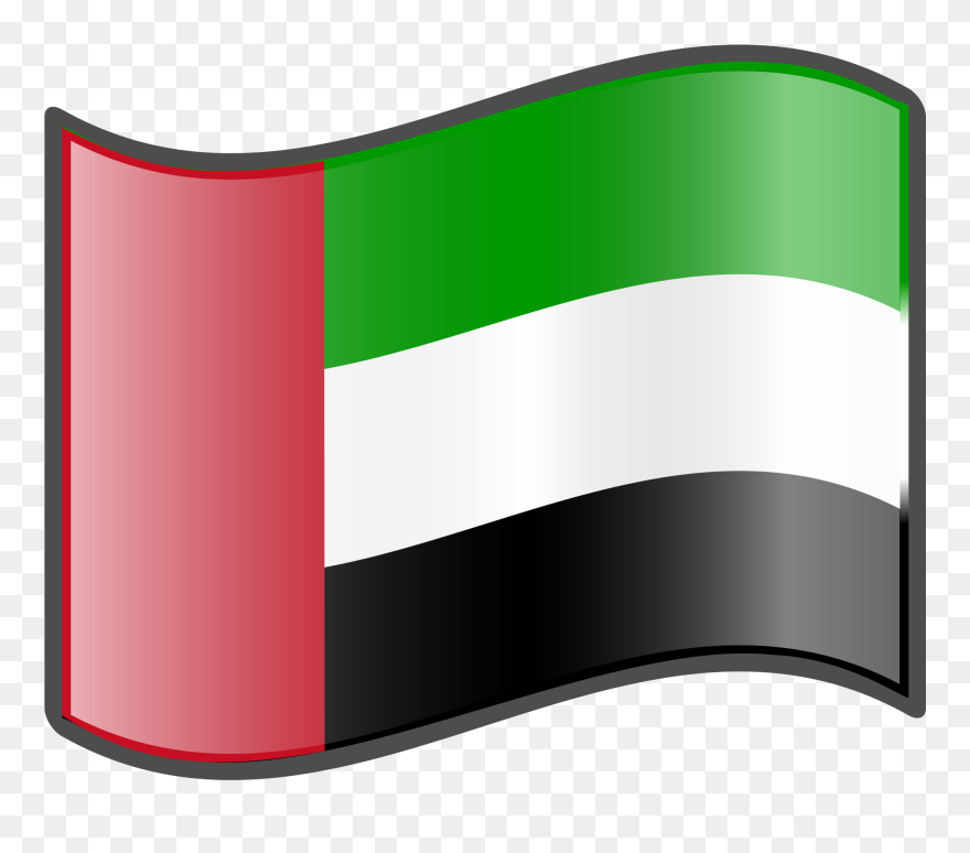 Uae Flag Png Picture Freeuse - United Arab Emirates Flag Png Clipart