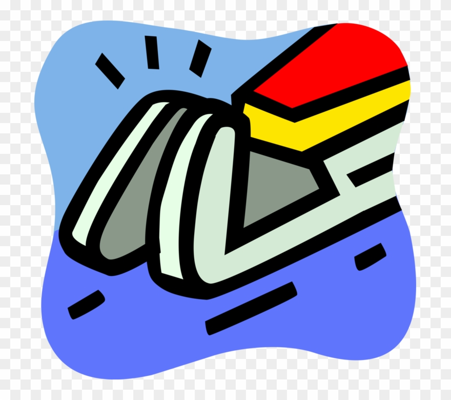 Vector Illustration Of Olympic Sports Luge Sled Runners Clipart