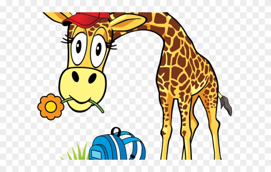 Giraffe Clipart School - Giraffe - Png Download