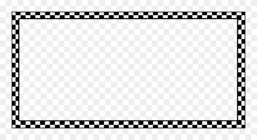 Border Frame Checkers Chequered Png Image - Checkerboard Border Clipart