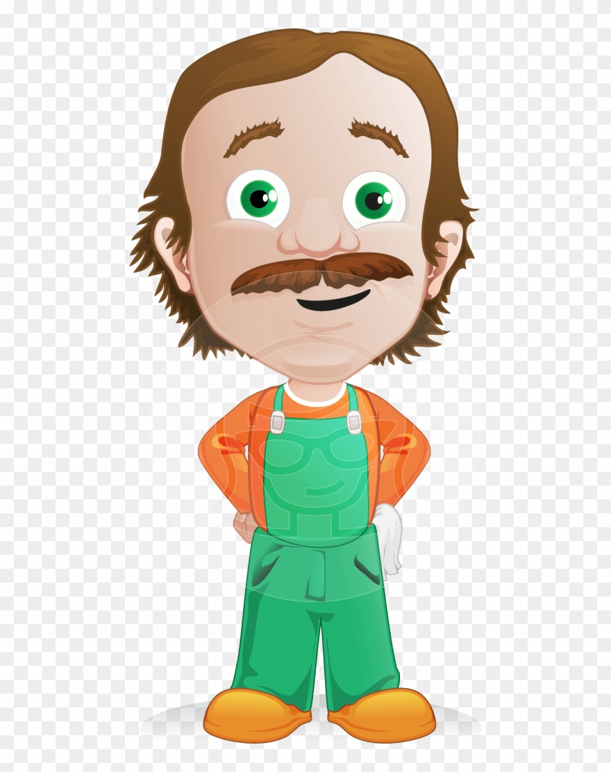 Man Professional Character Marcelino - Worker Man Cartoon Png Clipart