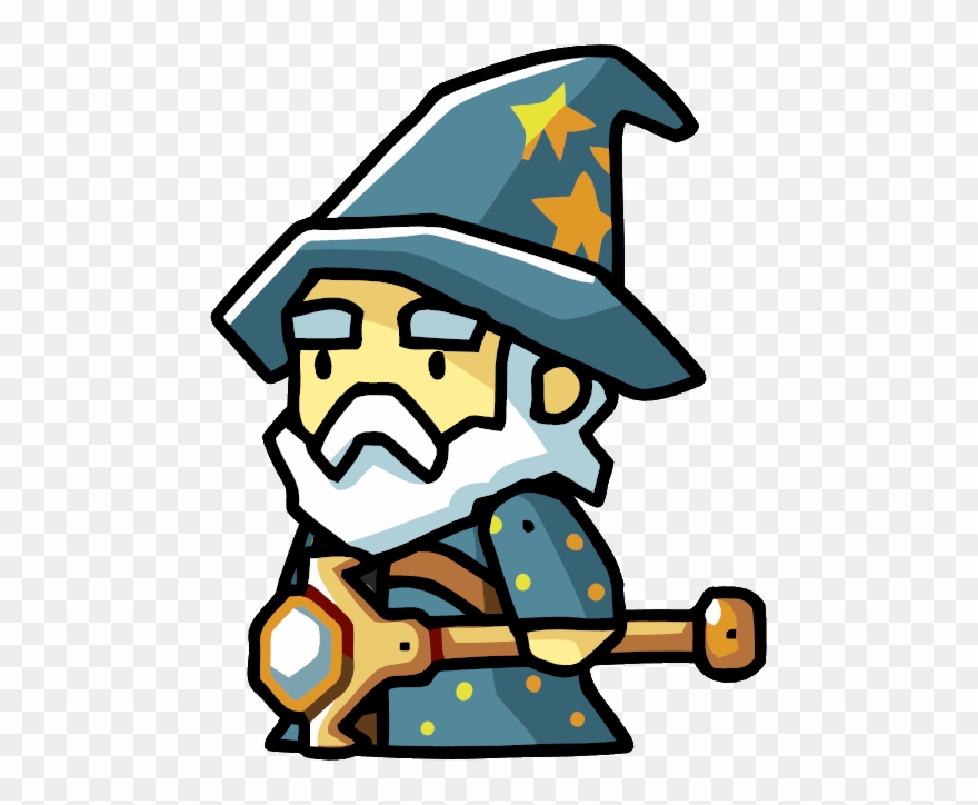 Wizard Simple Drawing Png - Scribblenauts Monsters Clipart