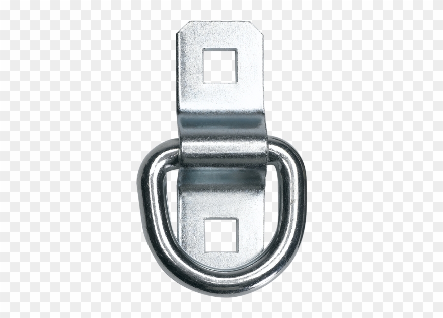 Clipart Black And White Stock Bolt Clip D Ring - Pcc 3/8" Welded D-ring & Bolt-on Clip - 1667 Lbs - Png Download