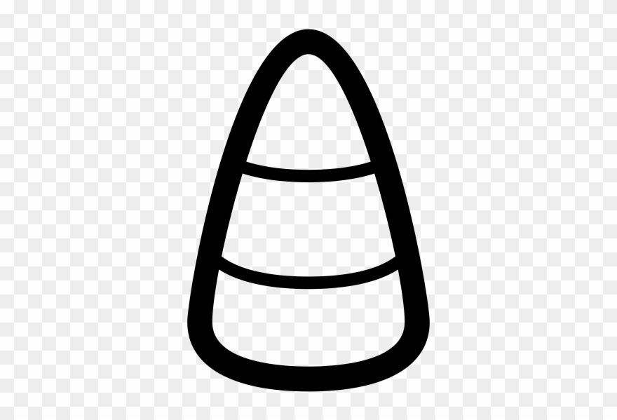 Candy Corn Rubber Stamp Clipart