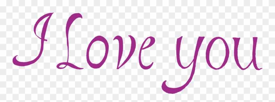 I Texts Transparent - Love You Png Text Clipart