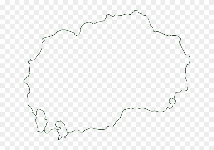 Free Download Angle Clipart /m/02csf Drawing - Macedonia Map Outline - Png Download